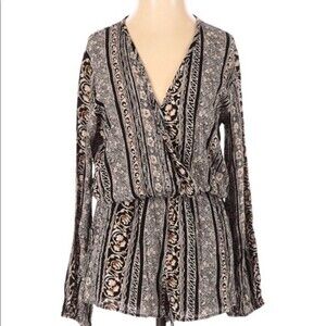 Honey Punch Small Floral boho romper